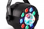 REFLEKTOR PAR LED 9x1W RGB + KULA DMX