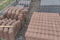 krawężnik ozdobny imitacja kostki brukowej, opo