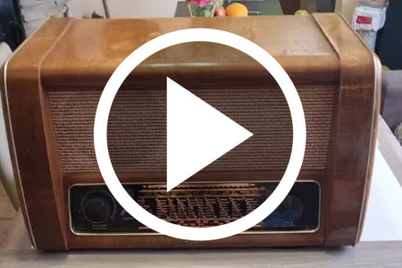 Luksusowe zabytkowe Radio Graetz GrossSuper 156
