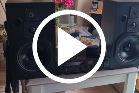 Amplituner Denon DRA-455 kolumny Siemens RL 380